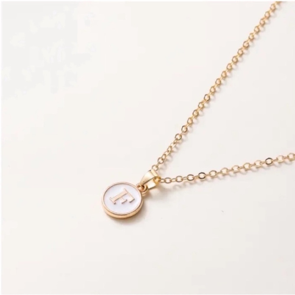 New! Gold Initial Pendant Necklace NWOT